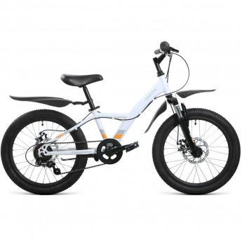 Велосипед FORWARD DAKOTA 20 2.0 D (20" 6 ск. рост. 10.5") 2022, белый/оранжевый Велосипед FORWARD DAKOTA 20 2.0 D (20" 6 ск. рост. 10.5") 2022, белый/оранжевый