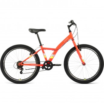 Велосипед FORWARD DAKOTA 24 1.0 (2022) красный/желтый Велосипед FORWARD DAKOTA 24 1.0 (2022) красный/желтый