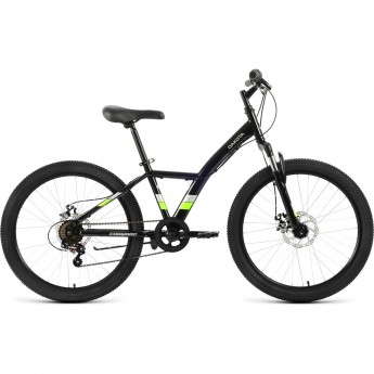 Велосипед FORWARD DAKOTA 24 2.0 D, рама 13" 2022, черный/зеленый Велосипед FORWARD DAKOTA 24 2.0 D, рама 13" 2022, черный/зеленый