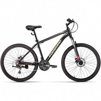 Велосипед FORWARD HARDI 26 2.0 D (2022) черный/желтый с рамой 18" Велосипед FORWARD HARDI 26 2.0 D (2022) черный/желтый с рамой 18"