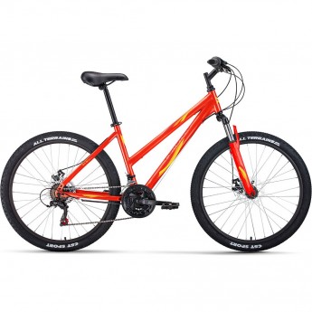 Велосипед FORWARD IRIS 26 2.0 D, рама 17", 2022, красный/желтый Велосипед FORWARD IRIS 26 2.0 D, рама 17", 2022, красный/желтый