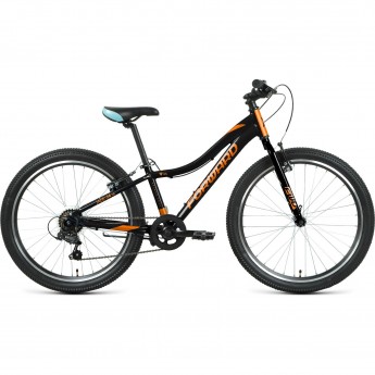 Велосипед FORWARD JADE 24 1.0 (2022) черный/оранжевый Велосипед FORWARD JADE 24 1.0 (2022) черный/оранжевый