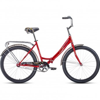 Велосипед FORWARD SEVILLA 26 1.0 (2020) красный/белый Велосипед FORWARD SEVILLA 26 1.0 (2020) красный/белый