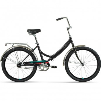 Велосипед FORWARD VALENCIA 24 1.0 (2022) черный/красный Велосипед FORWARD VALENCIA 24 1.0 (2022) черный/красный