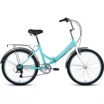 Велосипед FORWARD VALENCIA 24 2.0 (2021) мятный/серый Велосипед FORWARD VALENCIA 24 2.0 (2021) мятный/серый